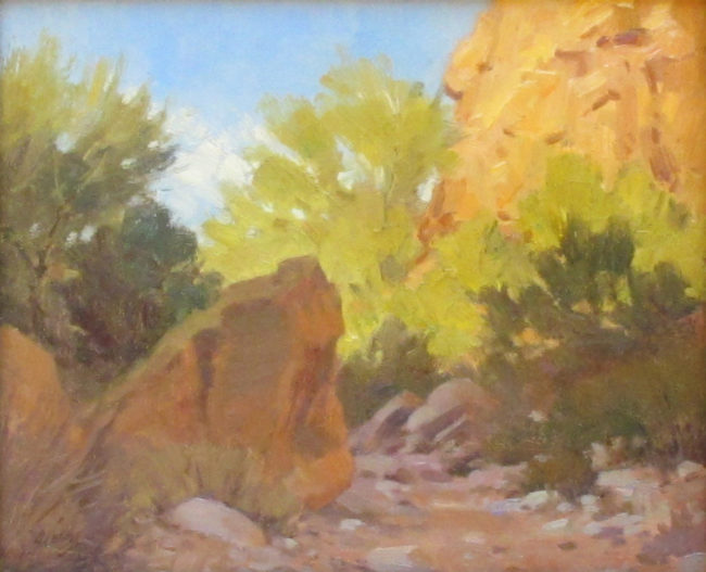 Ralph Oberg Painting Reflected Light Oil on Board