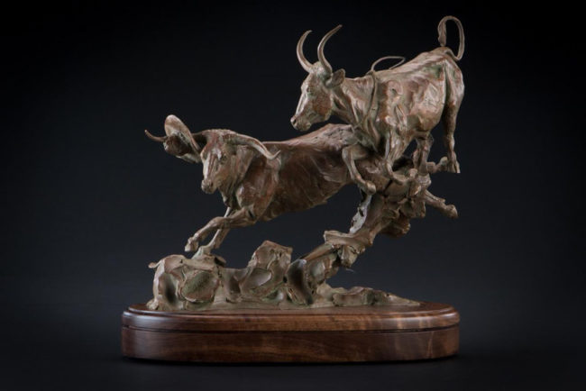 Curt Mattson Sculpture Souvenir Collectors Bronze