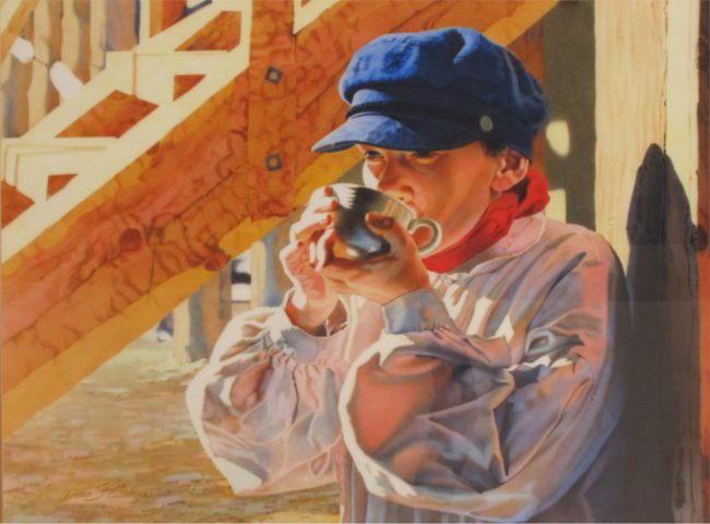 Dean St. Clair Painting A Place in the Sun Watercolor