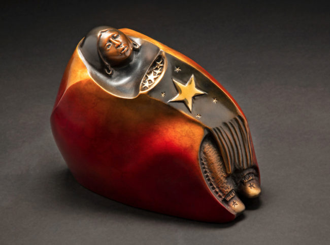 Doug Hyde Sculpture Star Catcher Bronze