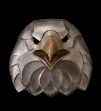 Rosetta Sculpture Eagle Mask Maquette Bronze