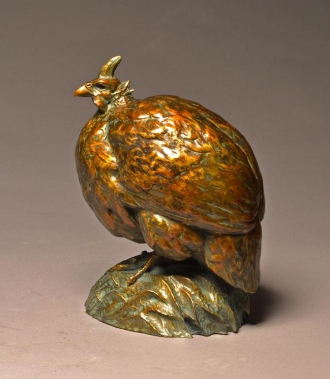 Stefan Savides Sculpture Fowl Ball Bronze