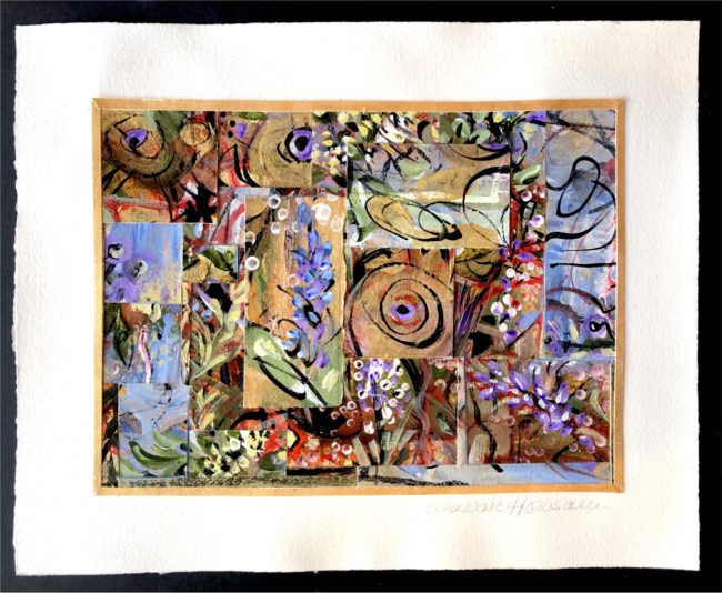 Sara Ware Howsam Painting Breezy Garden Acrylic Collage