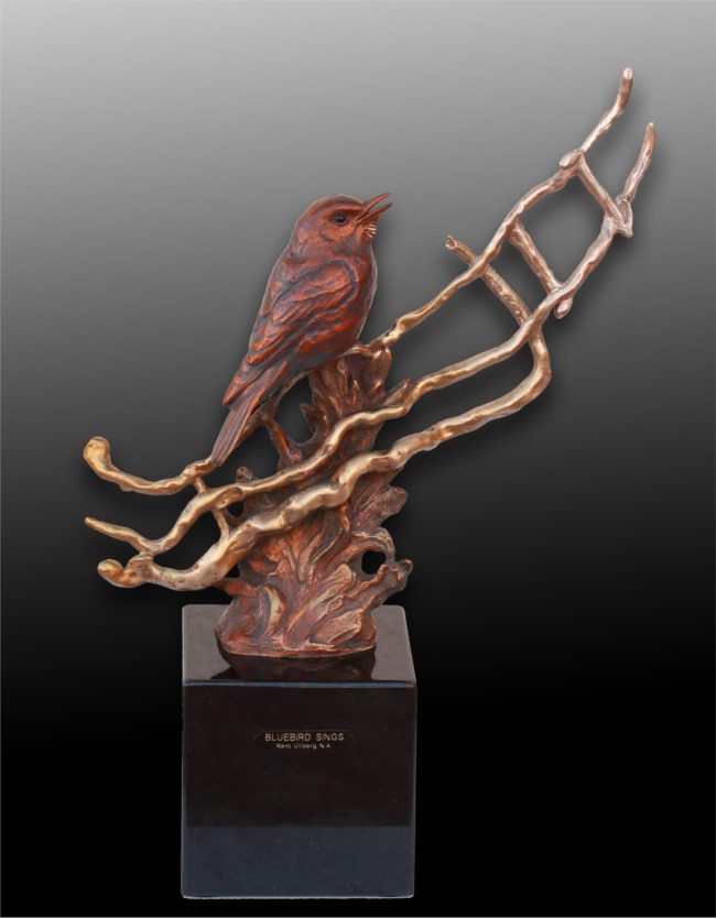 Kent Ullberg Sculpture Bluebird Sings Bronze