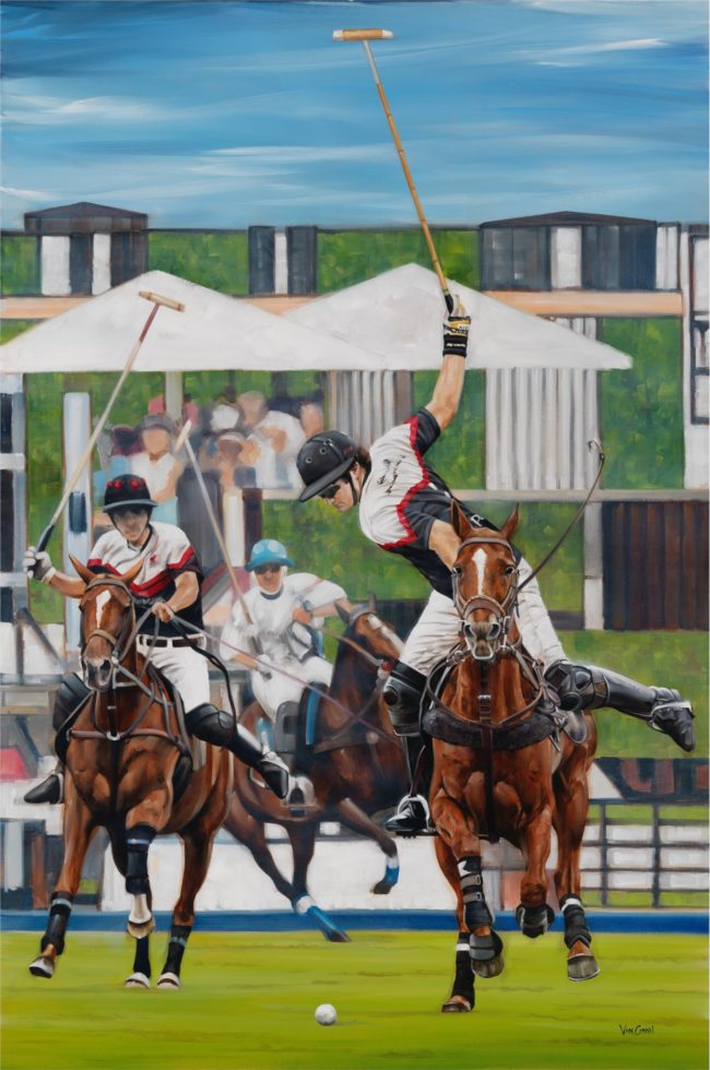 Paul Van Ginkel Painting Alegria Polo Oil on Canvas