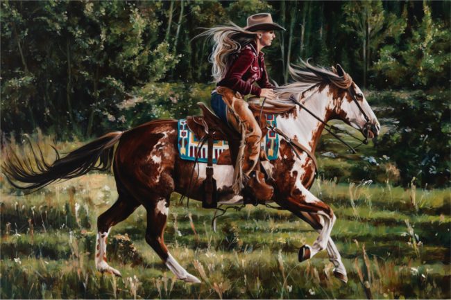 Paul Van Ginkel Painting Wild Hearts Oil on Canvas
