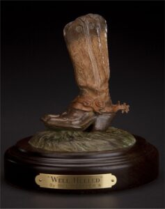 Bill Nebeker CA Sculpture Well Heeled Bronze From Foundry