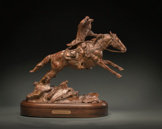 Curt Mattson Sculpture When House Calls Were Horseback Bronze From Foundry