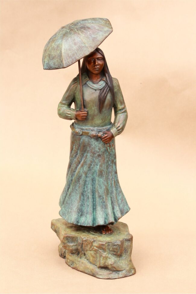 Doug Hyde Sculpture Southwest Summer Shower Bronze