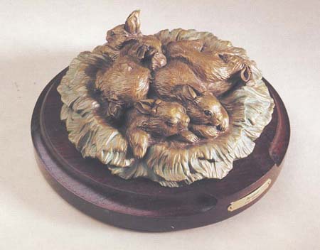 E.C. Wynne Sculpture Sweet Nest Bronze