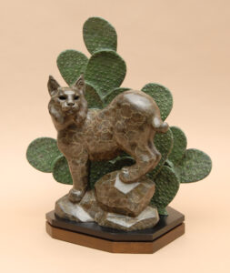 Gerald Balciar Sculpture Sonoran Bobcat Bronze