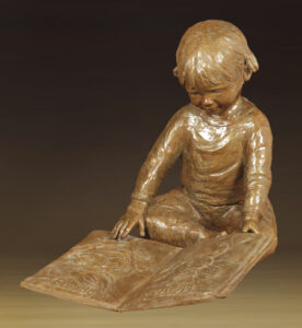 Jane Rankin Sculpture My Book Bronze