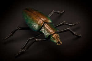 Kristin McDonald Sculpture Bohemian Beetle Bronze