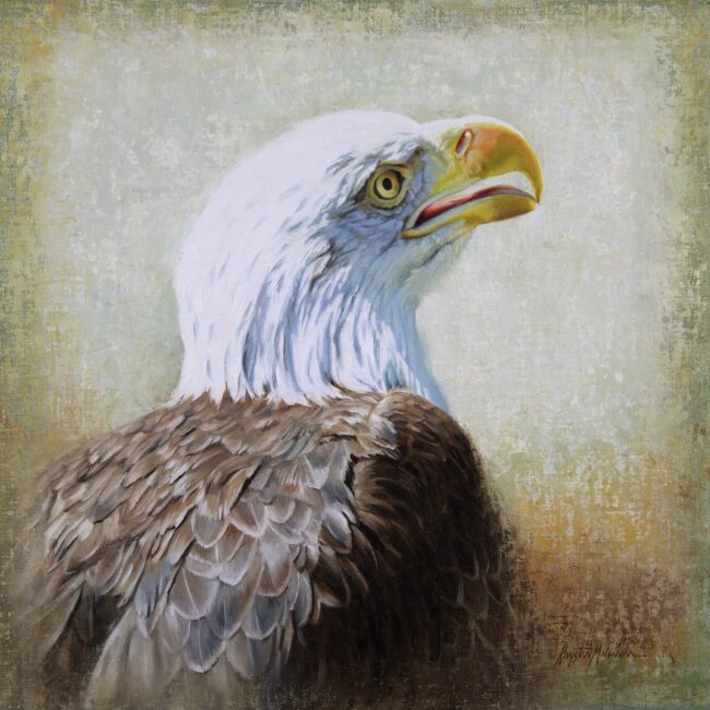 Krystii Melaine Painting Voaxaa'e - Bald Eagle
