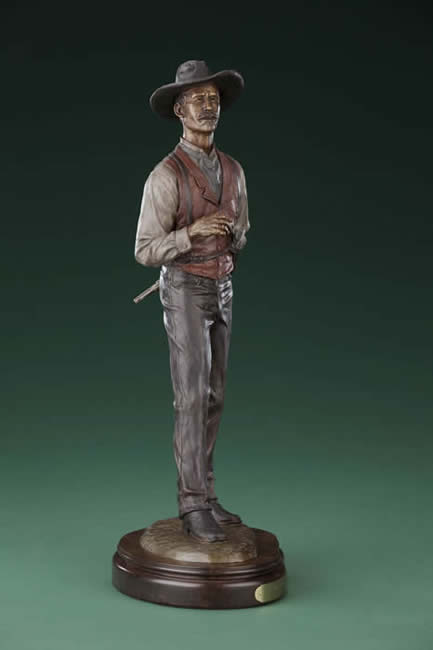Bill Nebeker CA Sculpture I'm Your Huckleberry Bronze From Foundry
