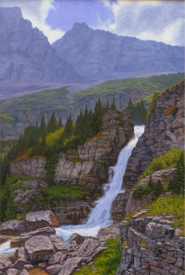 Cody Oldham Painting Stoney Indian Pass Oil on Linen Panel