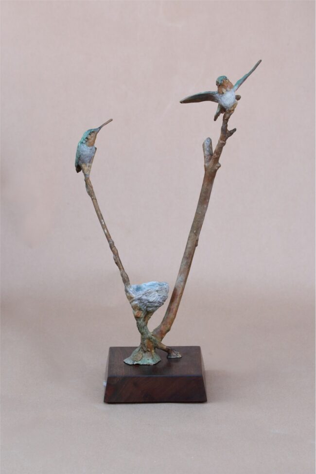 Dan Chen Sculpture Vulnerable Bronze