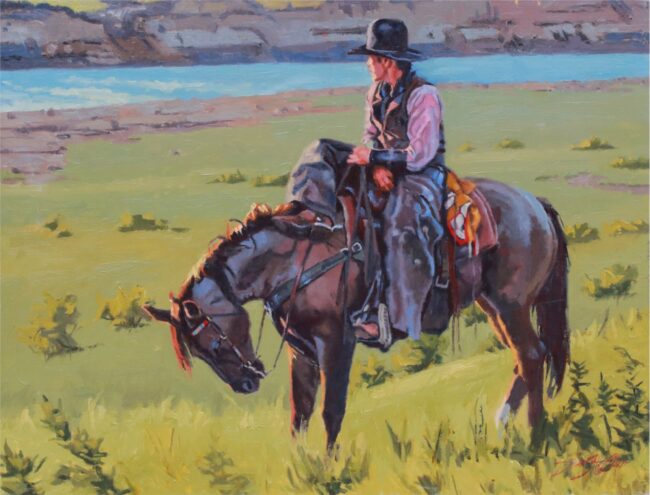Dean St. Clair Painting The Grulla Oil on Canvas