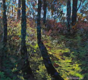 Alexandr Onishenko Painting Forest Impression Oil on Canvas