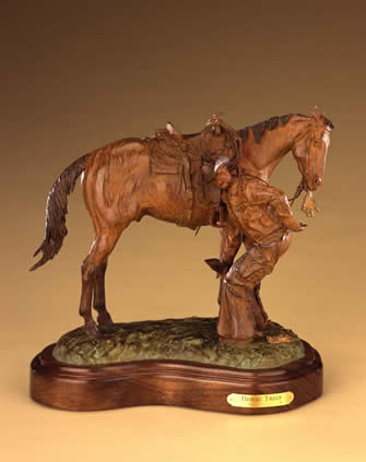 Bill Nebeker CA Sculpture Horse Thief Bronze From Foundry