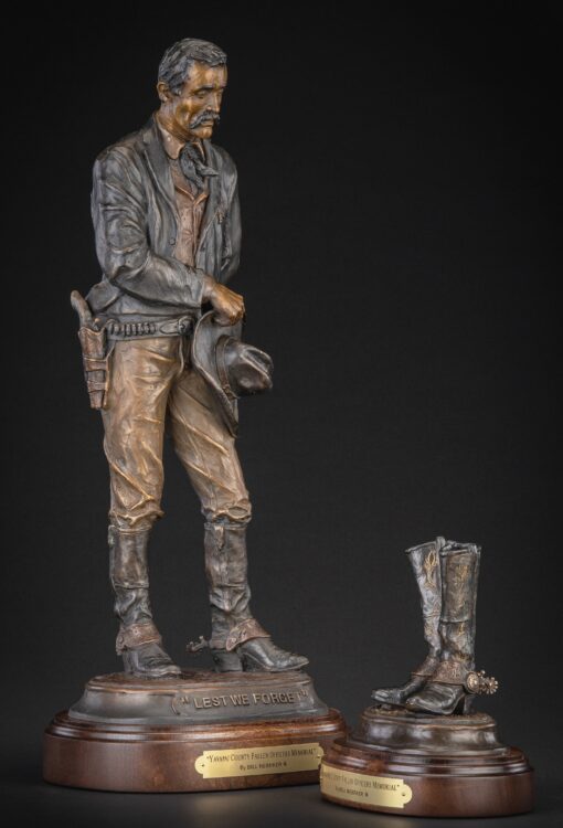 Bill Nebeker CA Sculpture Lest We Forget Yavapai County Fallen Officers Memorial Bronze From Foundry