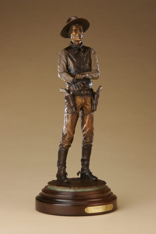 Bill Nebeker CA Sculpture Prove It! Bronze From Foundry