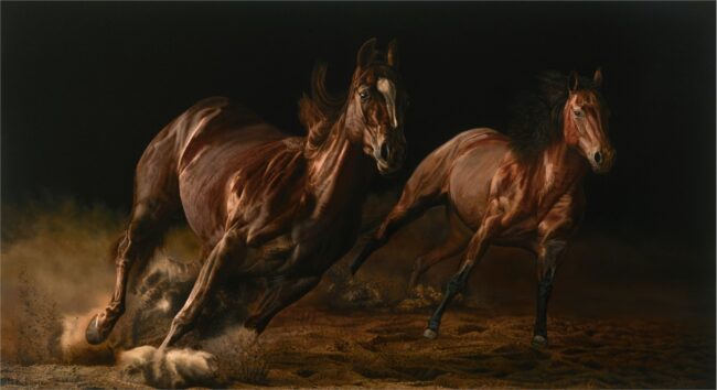 Bruce K. Lawes Painting Grace in Motion Oil on Linen