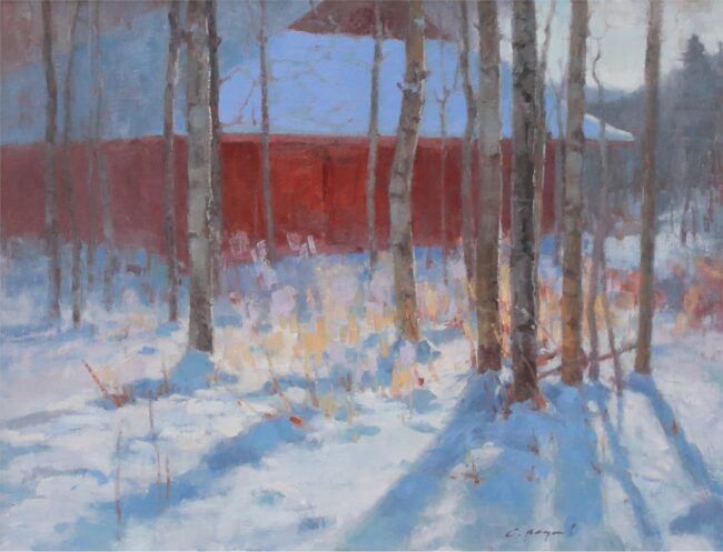 Chula Beauregard Painting Early Winter Oil on Canvas