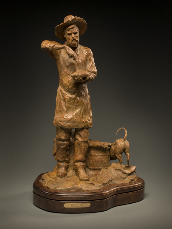 Curt Mattson Sculpture The Pie Thief Bronze From Foundry