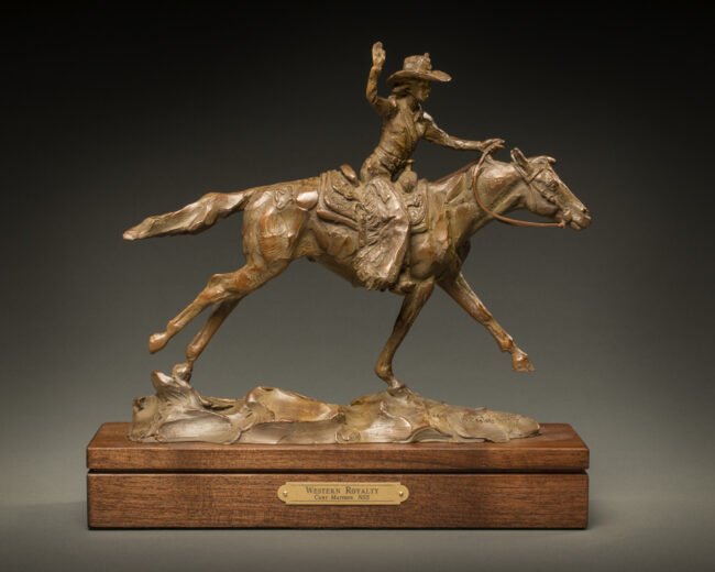 Curt Mattson Sculpture Western Royalty Bronze