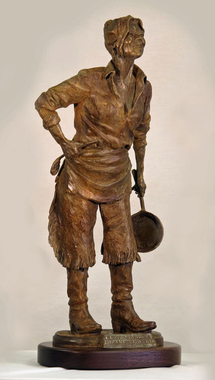 Deborah Copenhaver-Fellows Sculpture I Love You ... But I’m All Done Cookin’ Bronze