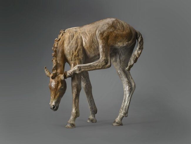 Deborah Copenhaver-Fellows Sculpture She's a Little Wet Behind the Ears Bronze