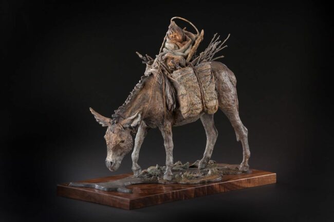 Deborah Copenhaver-Fellows Sculpture Spun From The Fibers Of Earth Bronze