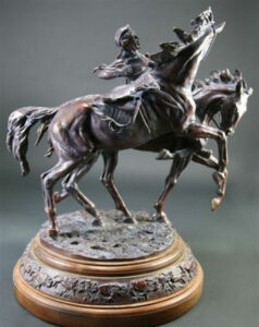 Deborah Copenhaver-Fellows Sculpture The Buffalo Horse Bronze