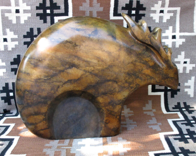 Doug Hyde Sculpture Elk Fetish Bronze