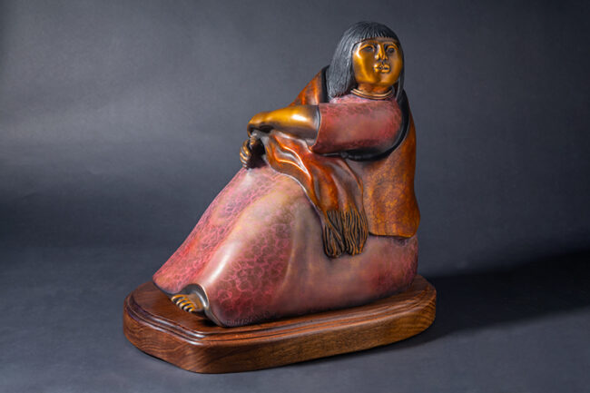 Doug Hyde Sculpture Flute Serenade Bronze