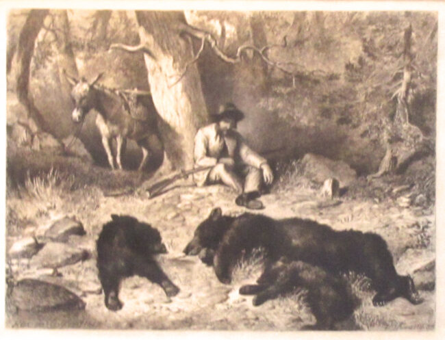 Felix Darley Printmaking Three Bears Etching