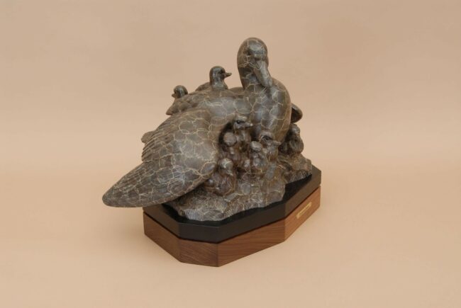 Gerald Balciar Sculpture Guardian Angel Bronze