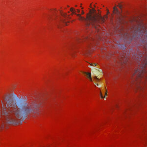 Greg Ragland Painting Still in Red Acrylic on Panel