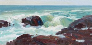 Gregory Packard Painting Big Sur Oil on Panel