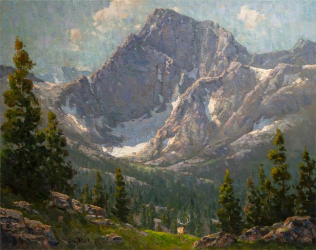 Gregory Packard Painting High Country Hierarchy Oil on Canvas