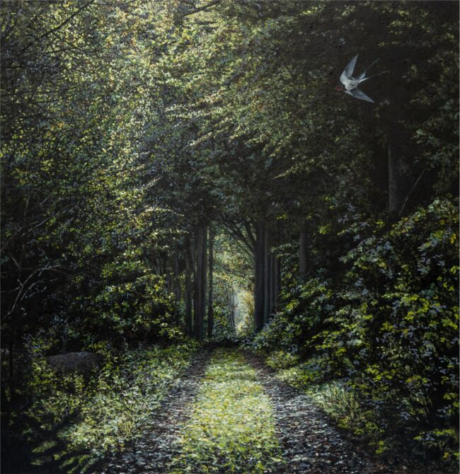 Karla Murray Painting Road to the Secret Garden Oil on Board