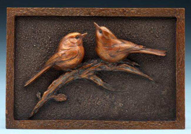 Kent Ullberg Sculpture Two Chicks Bronze