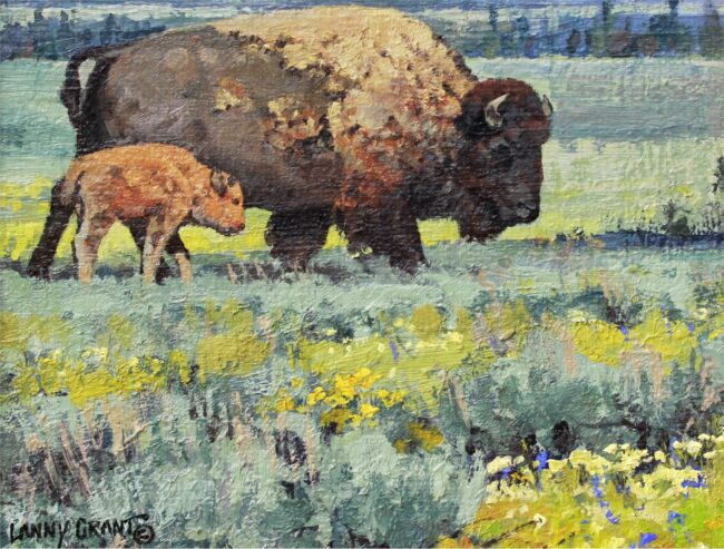 Lanny Grant Painting Spring Arrivals Oil on Canvas