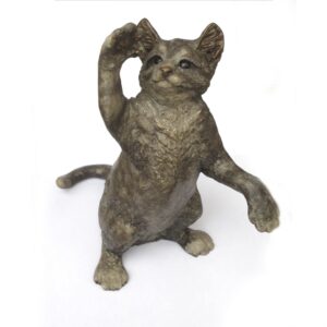 Mark Dziewior Sculpture Frisky Feline Bronze
