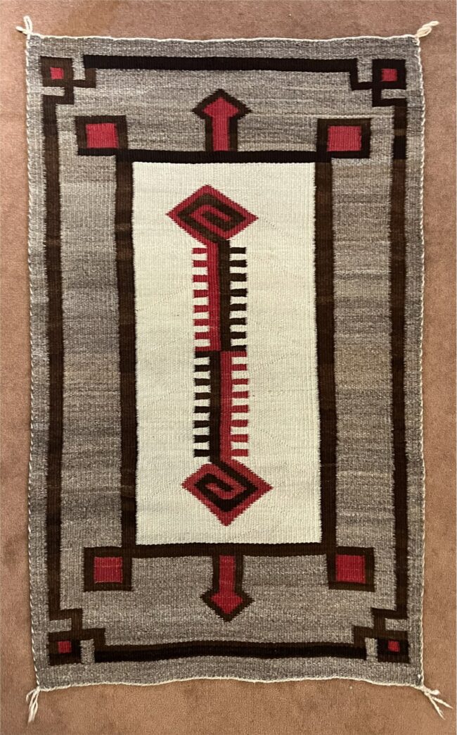 Navajo Weaving Textiles Brown