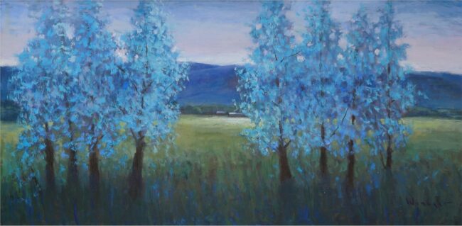 Seth Winegar Painting Tree Flowers Oil on Panel