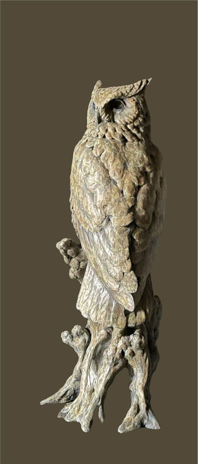 Stefan Savides Sculpture Out of the Darkness Bronze
