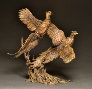 Stefan Savides Sculpture Over & Under Bronze
