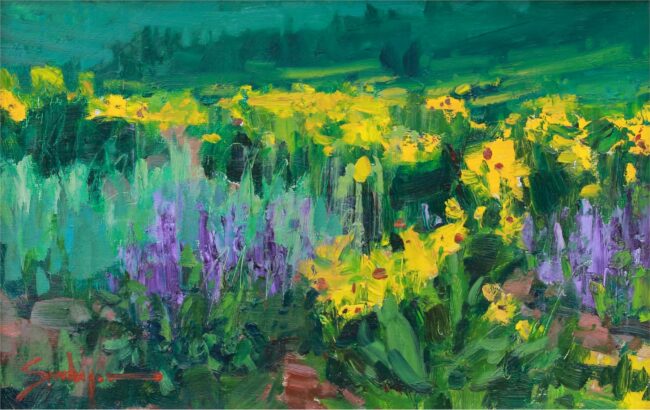 Susie Hyer  Summer Yellows Oil on Panel